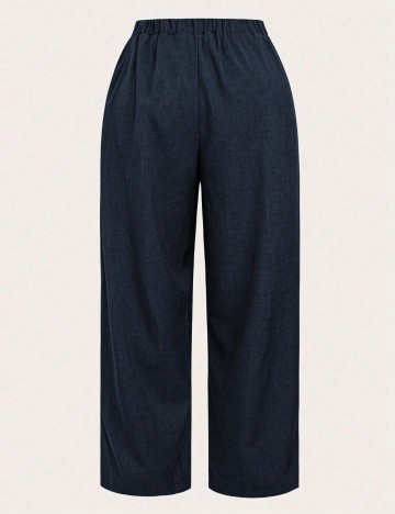 Pantaloni Shein Curve+, albastru