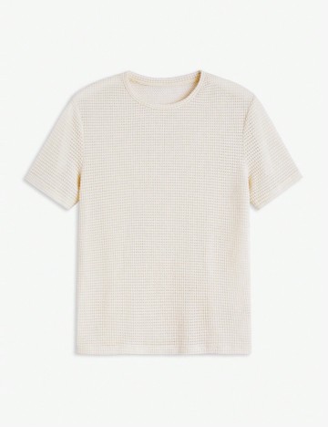 Tricou Shein MANFINITY, crem