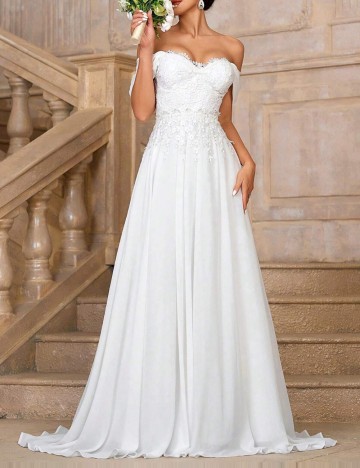 Rochie de ocazie și bridal Shein, alb