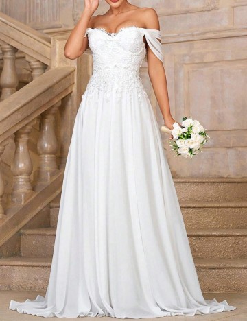 Rochie de ocazie și bridal Shein, alb