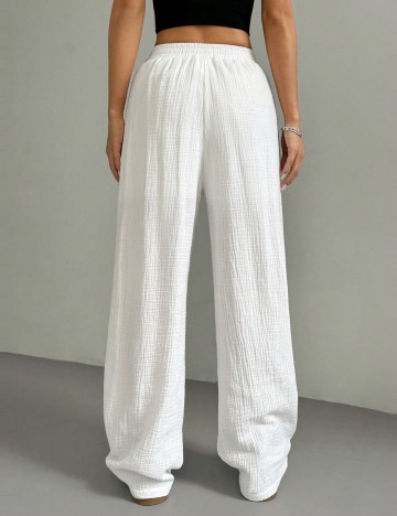 Pantaloni Shein, alb