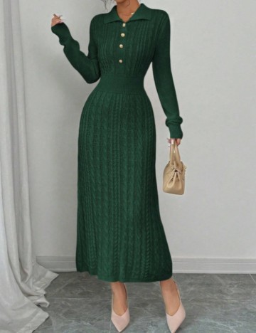 Rochie maxi Shein, verde