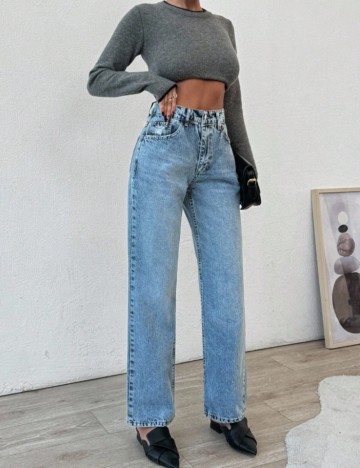 Jeans Shein, albastru