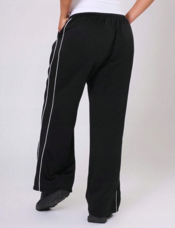 Pantaloni de trening Shein Curve+, negru