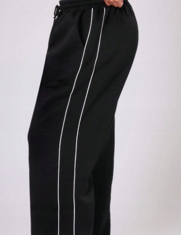 Pantaloni de trening Shein Curve+, negru