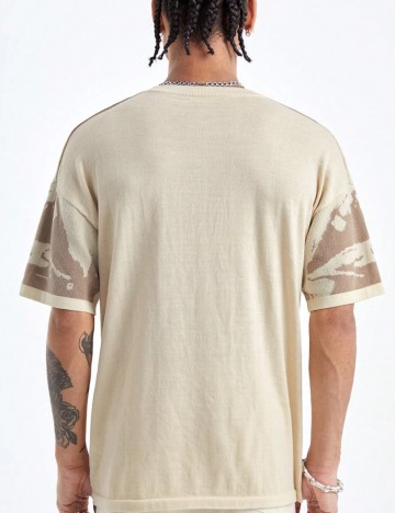 Tricou Shein MANFINITY, bej