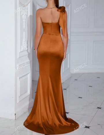 Rochie de ocazie Shein, cărămiziu