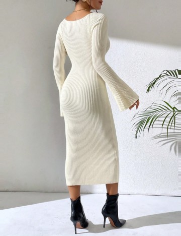Rochie midi Shein, crem