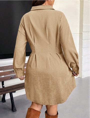 Rochie mini Shein Curve+, bej
