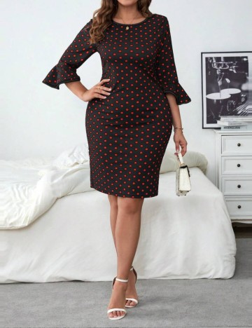 Rochie mini Shein Curve+, mix culori