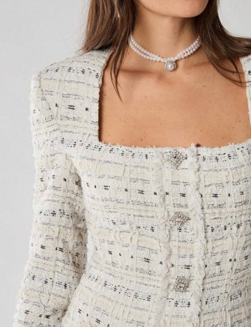 Rochie mini Shein, crem