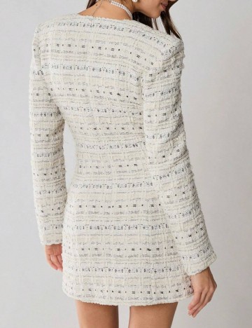 Rochie mini Shein, crem