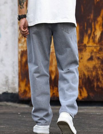 Jeans Shein MANFINITY, gri