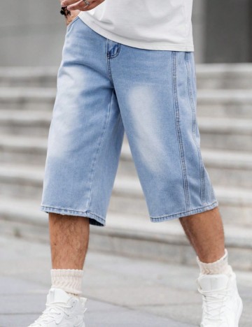 Jeans Shein MANFINITY, albastru