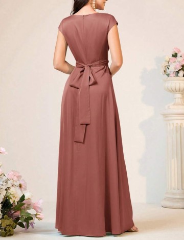 Rochie maxi Shein, roz prafuit