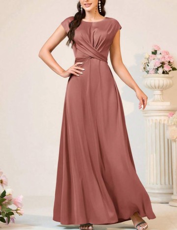 Rochie maxi Shein, roz prafuit