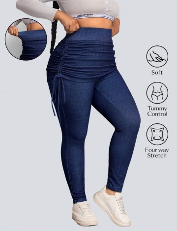 Colanti Shein Curve+, albastru
