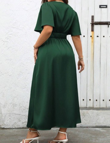 Rochie maxi Shein Curve+, verde