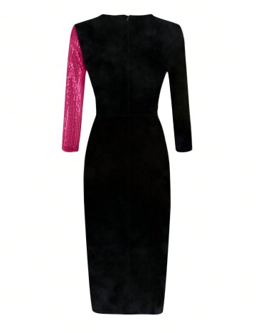Rochie midi Shein, mix culori
