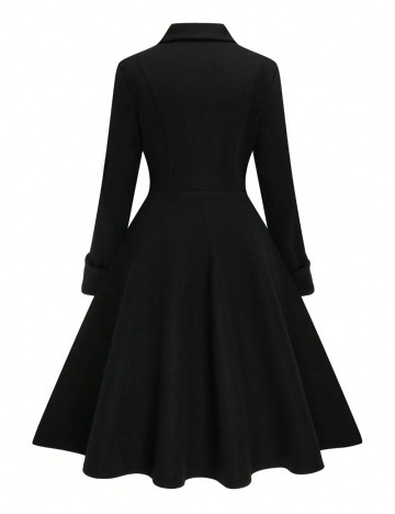 Palton Shein Curve+, negru