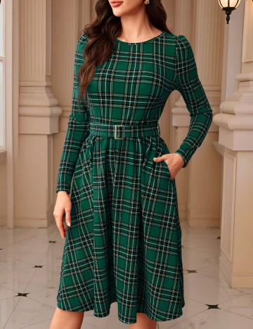 Rochie midi Shein, verde