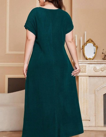 Rochie midi Shein Curve+, verde