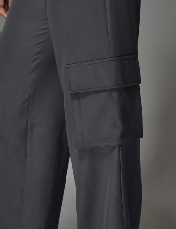 Salopetă lungă Shein Missguided, gri