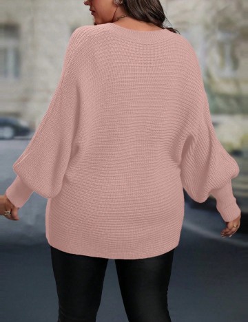 Pulover Shein Curve+, roz