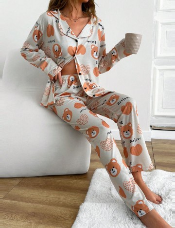 Compleu pijamale Shein, mix culori