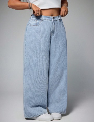 Jeans Shein Curve+, albastru