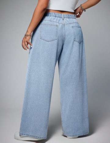 Jeans Shein Curve+, albastru