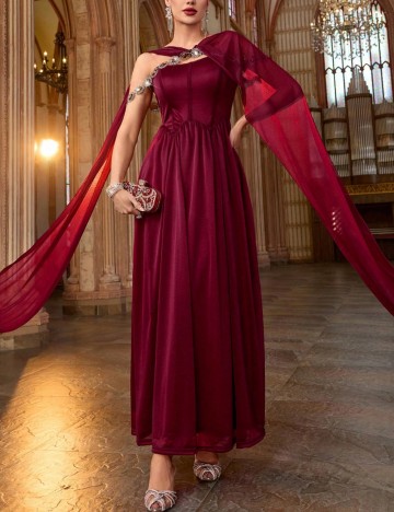Rochie maxi Shein, vișiniu