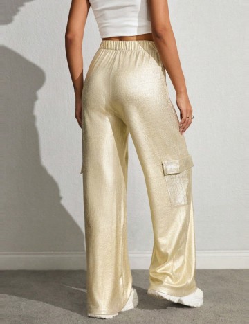 Pantaloni Shein, auriu