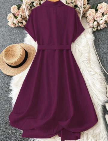 Rochie midi Shein Curve+, mov