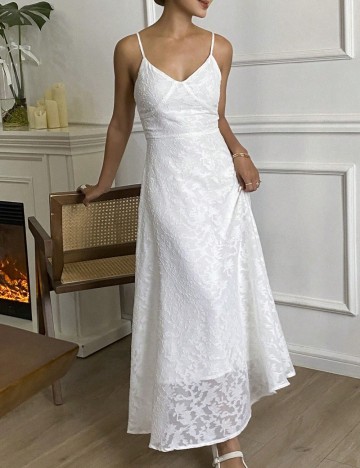 Rochie maxi Shein DAZY, alb