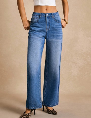 Jeans Shein, albastru