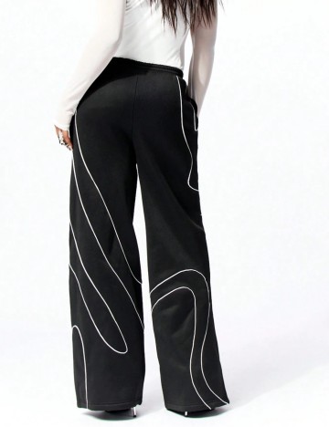 Pantaloni de trening Shein SUMWON, negru