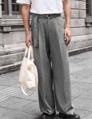 Pantaloni Shein MANFINITY, gri