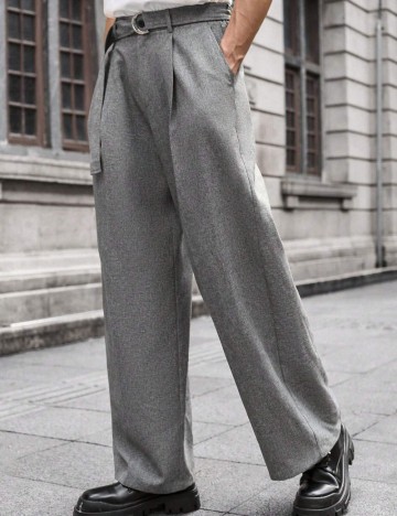 Pantaloni Shein MANFINITY, gri