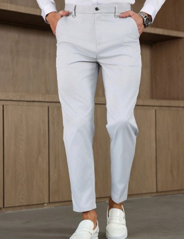 Pantaloni Shein MANFINITY, gri deschis