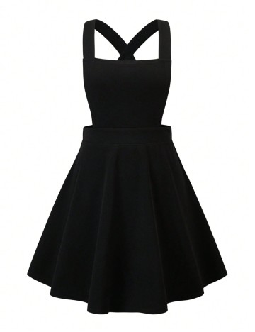 Sarafan Shein Curve+, negru
