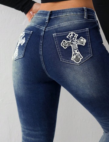 Jeans Shein, albastru