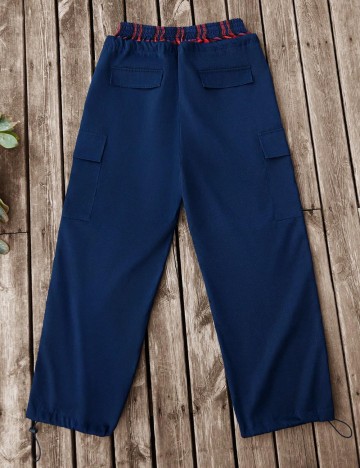 Pantaloni Shein MANFINITY, albastru