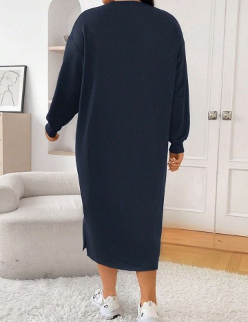 Rochie midi Shein Curve+, albastru