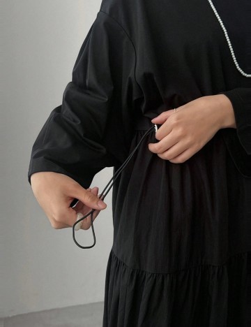 Rochie maxi Shein FRIFUL, negru