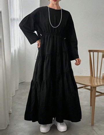 Rochie maxi Shein FRIFUL, negru