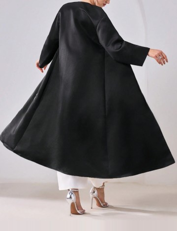 Cardigan lung Shein, negru