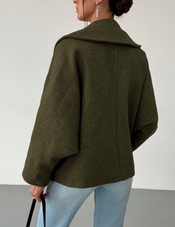 Palton scurt Shein, verde