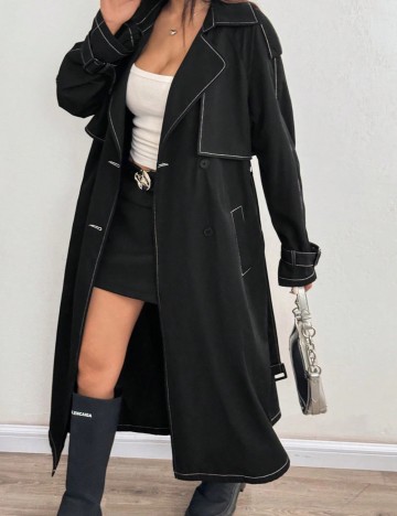 Trench Shein, negru
