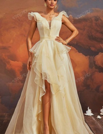 Rochie de ocazie Shein, galben